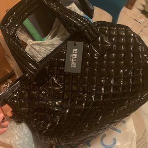 Mz Wallace Black Lacquer Bag
